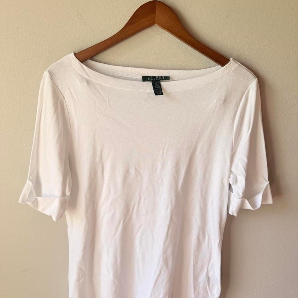 White Ralph Lauren 100% cotton t-shirt in XL